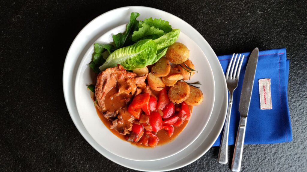 Goulash van varkensvlees.
